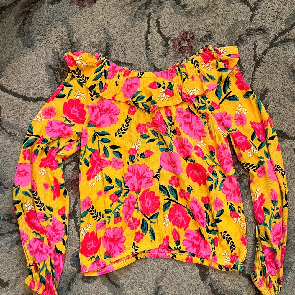 Beautiful Billabong Girls M Blouse Off Shoulder